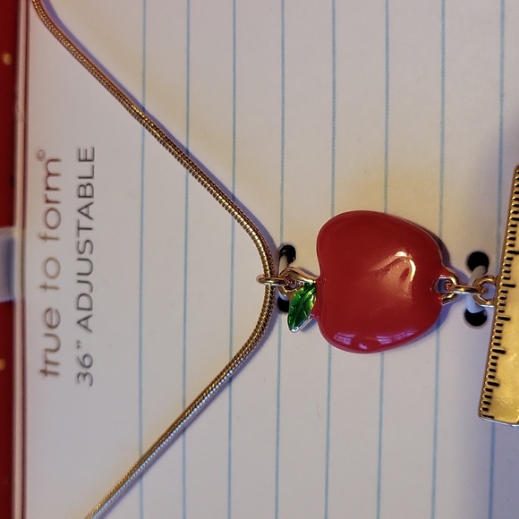 True To Form Apple and Pencil Badge Holder 36" Adjustable BNIB hL rt tp - Picture 2 of 3
